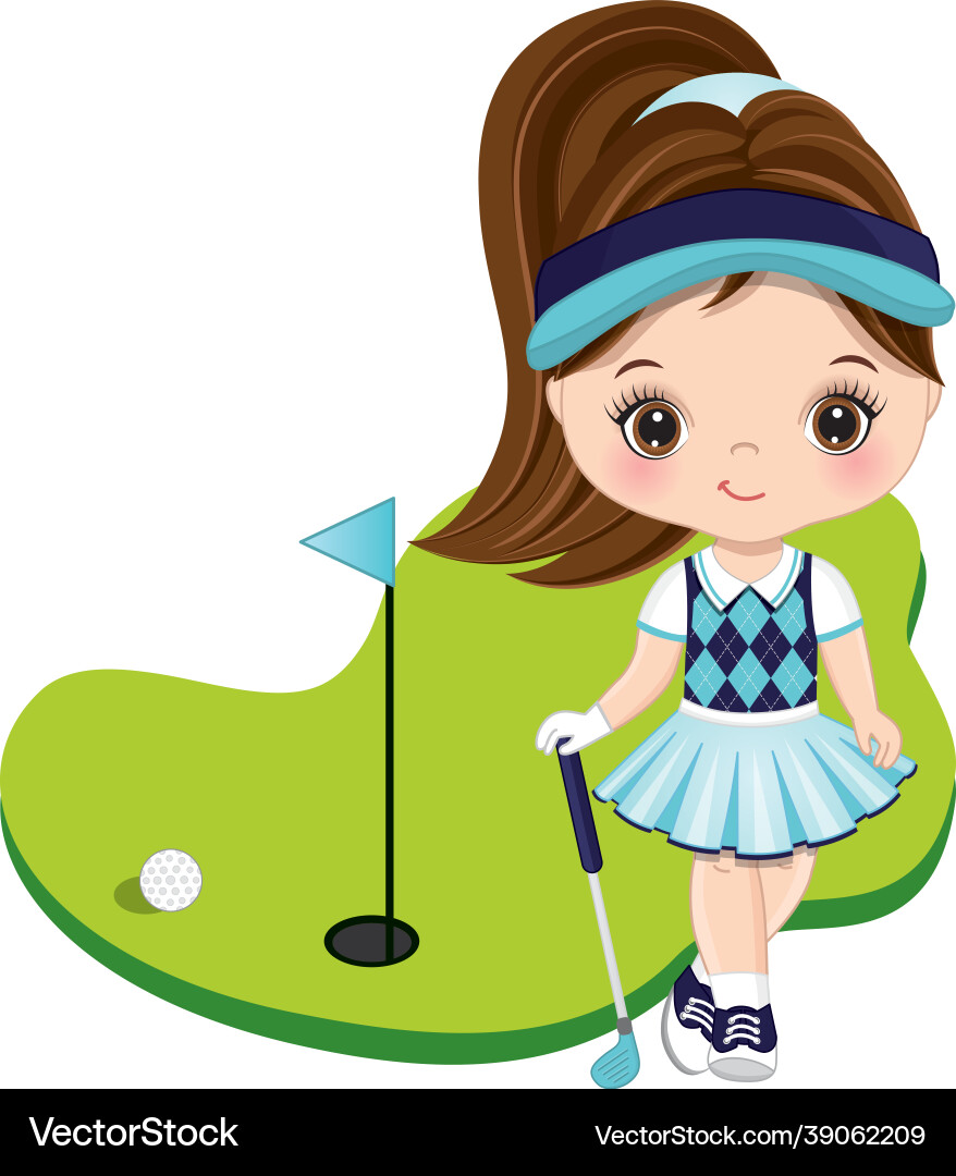 Girl Golf Clip Art