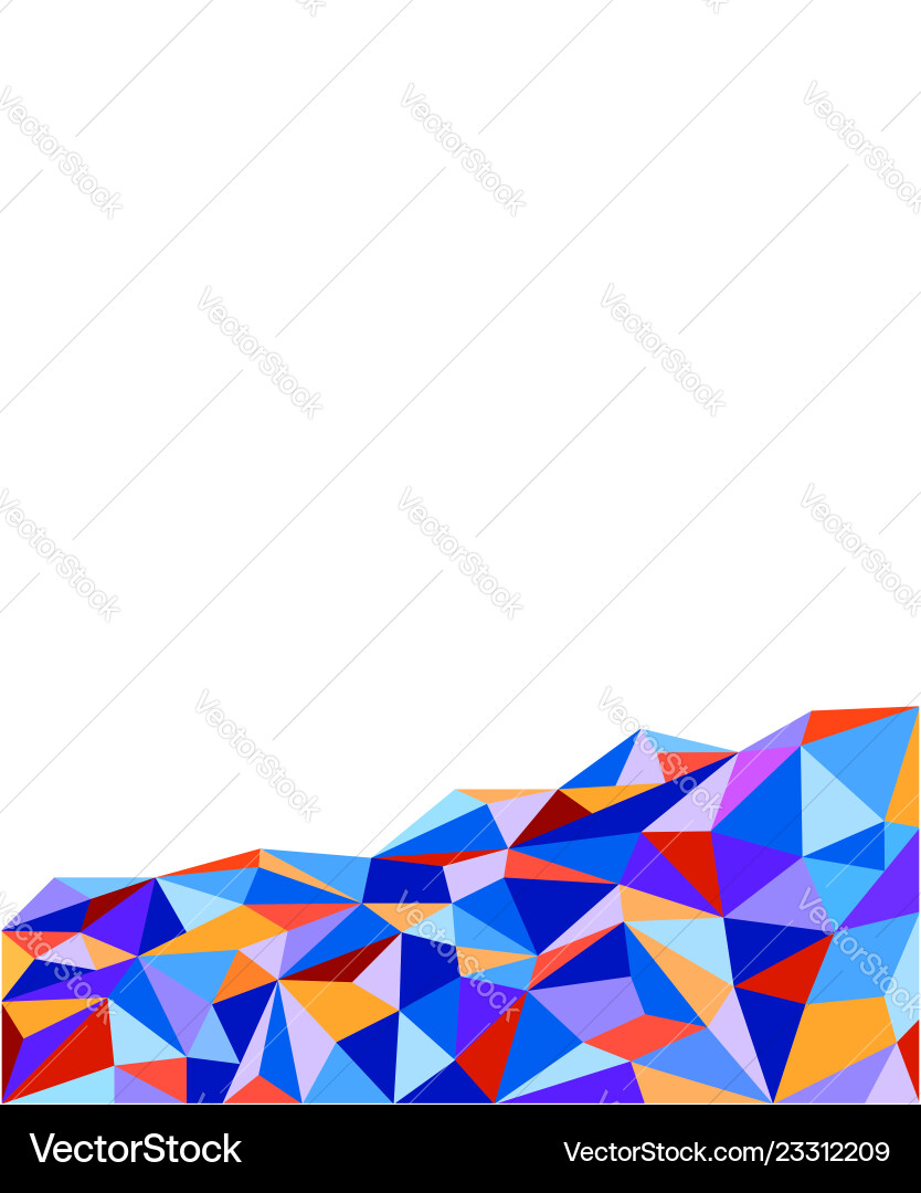Dynamic Multicolored Polygon Background vector image