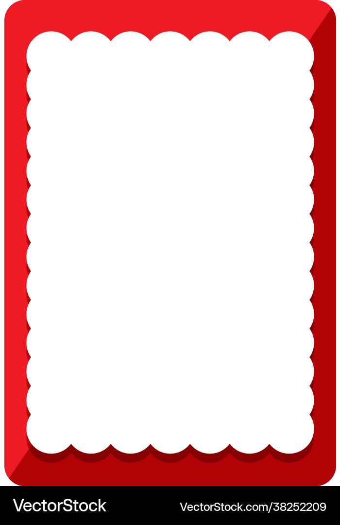 Empty red curl frame banner template Empty red curl frame banner template vector image