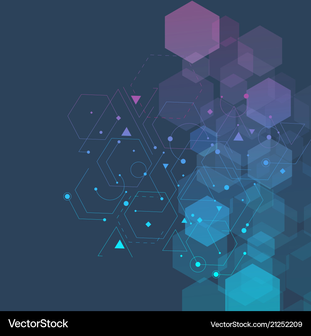 Modern Data Network Abstract Vector Image