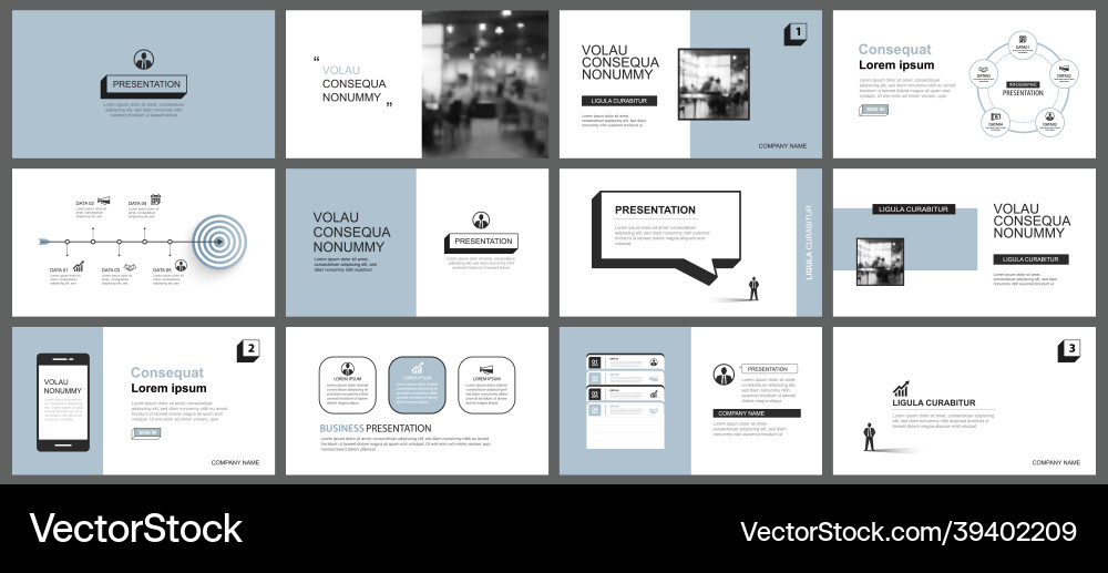 Presentation and slide layout template design Presentation and slide layout template design vector image
