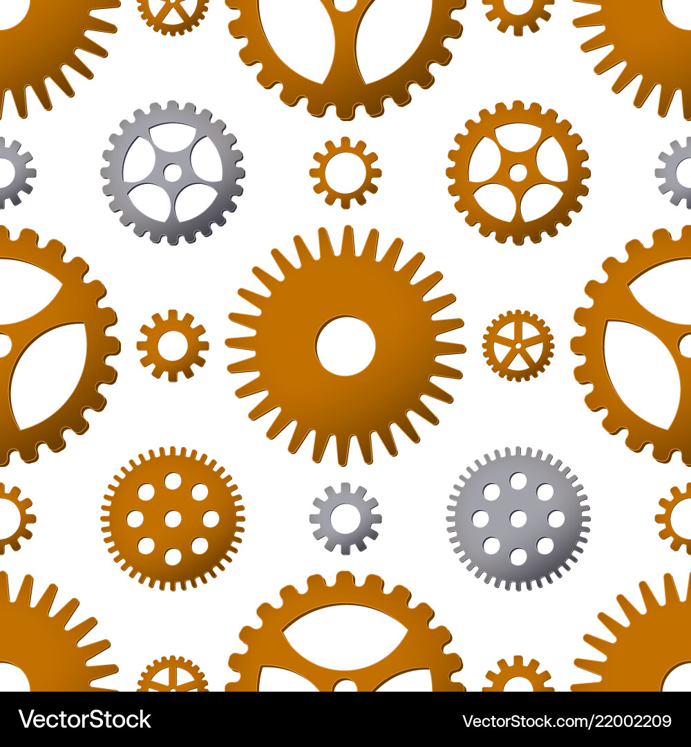 Seamless pattern background with gears Seamless pattern background with gears vector image