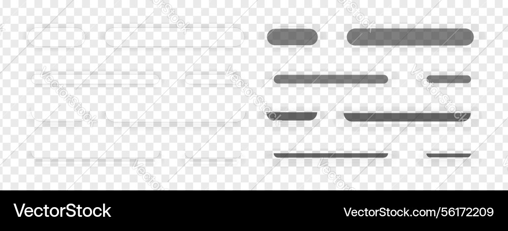 Set of button shadow effects different realistic Set of button shadow effects different realistic vector image