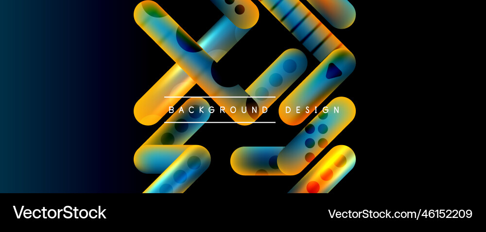 Techno round shapes lines abstract background Techno round shapes lines abstract background Vector Image