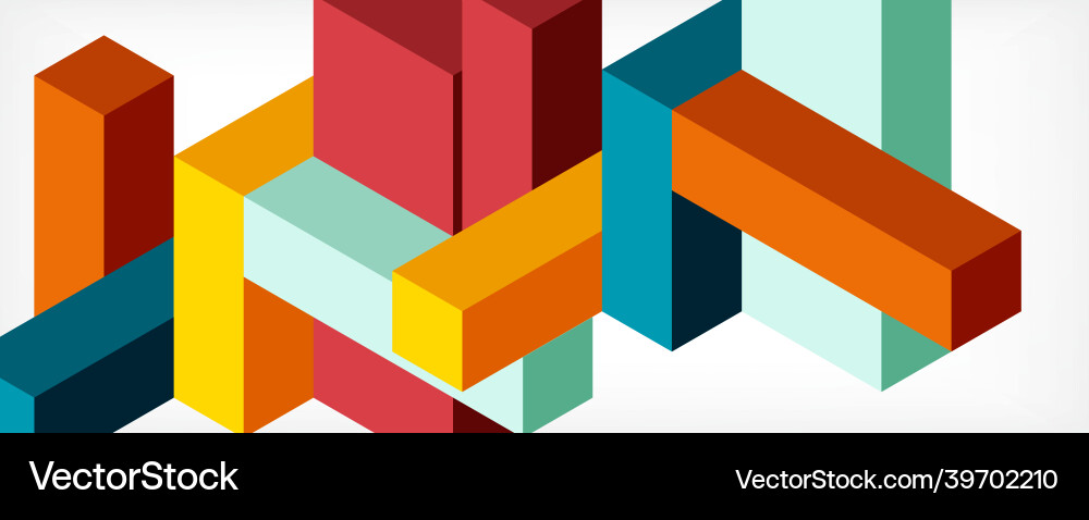 Abstract background 3d cubes cubic elements Abstract background 3d cubes cubic elements vector image