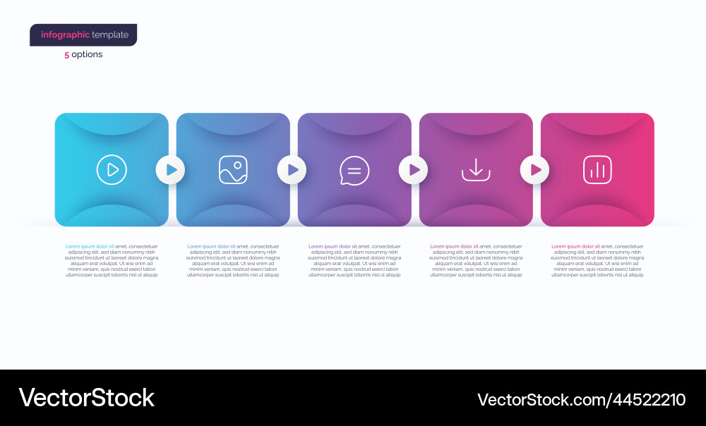Abstract gradient minimalistic infographic Abstract gradient minimalistic infographic vector image