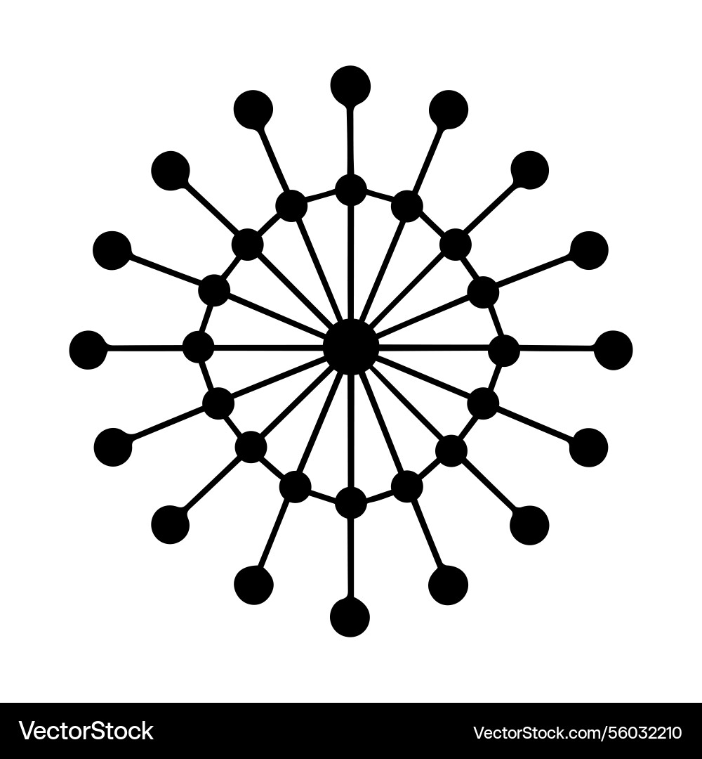 Abstract network graphic showcasing Vector Image