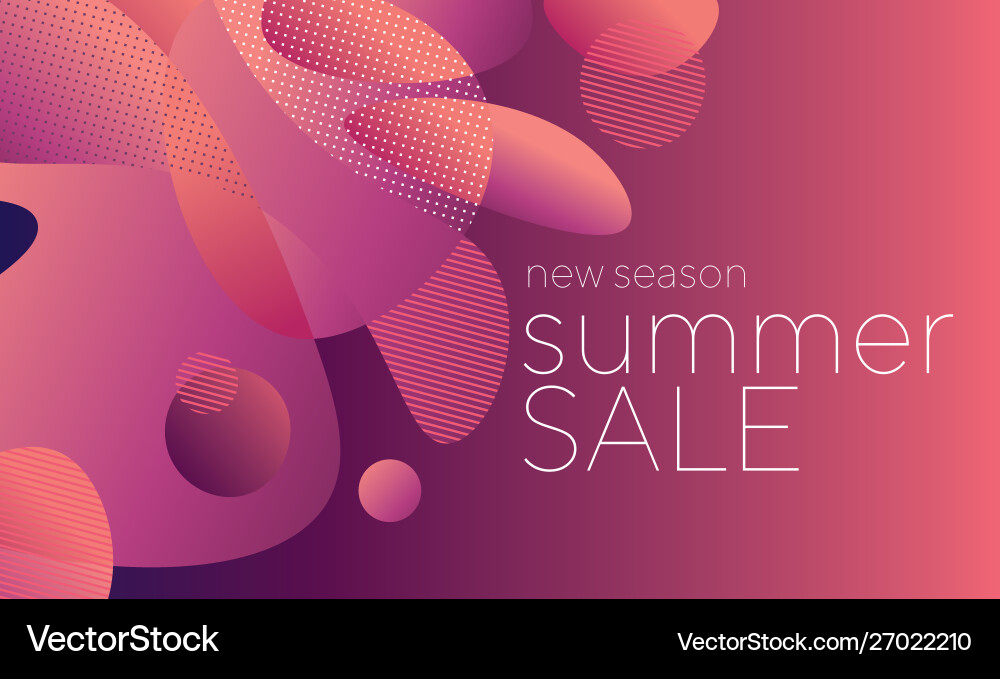 Concept futuristic rounded forms composition Vector Image