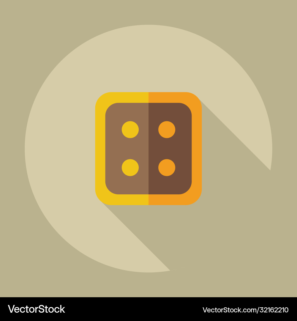 Flat modern design with shadow icons button vector image