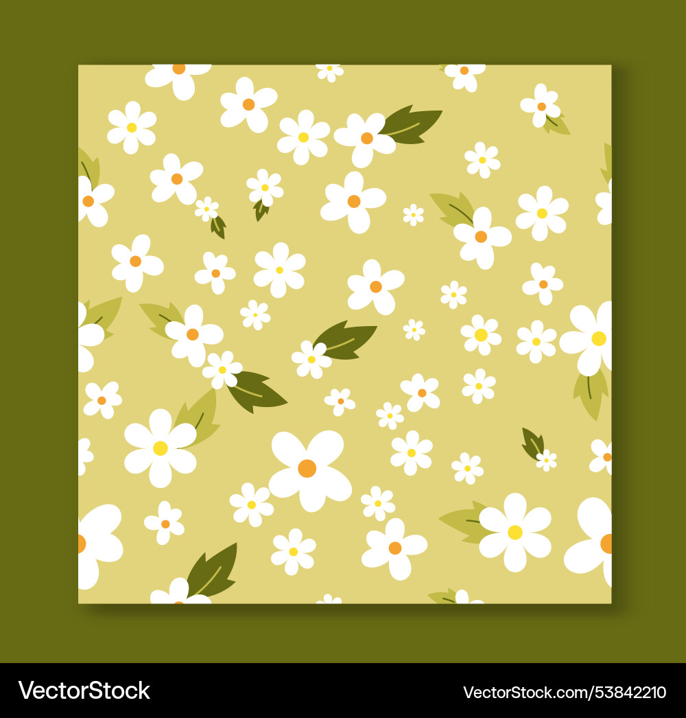Floral seamless pattern repeating design element vector image