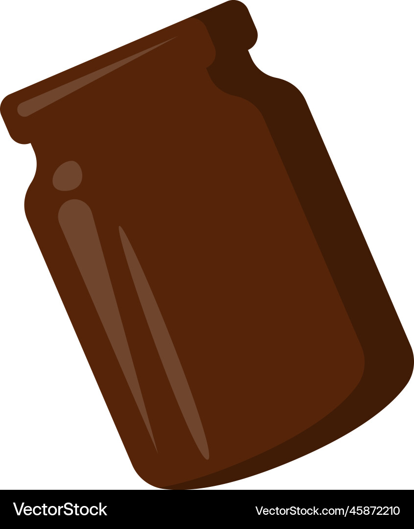 Glass jar flat icon trash sorting and utilization Vector Image
