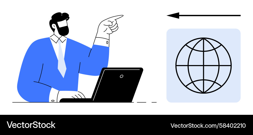 Global Network Connection Vector Image
