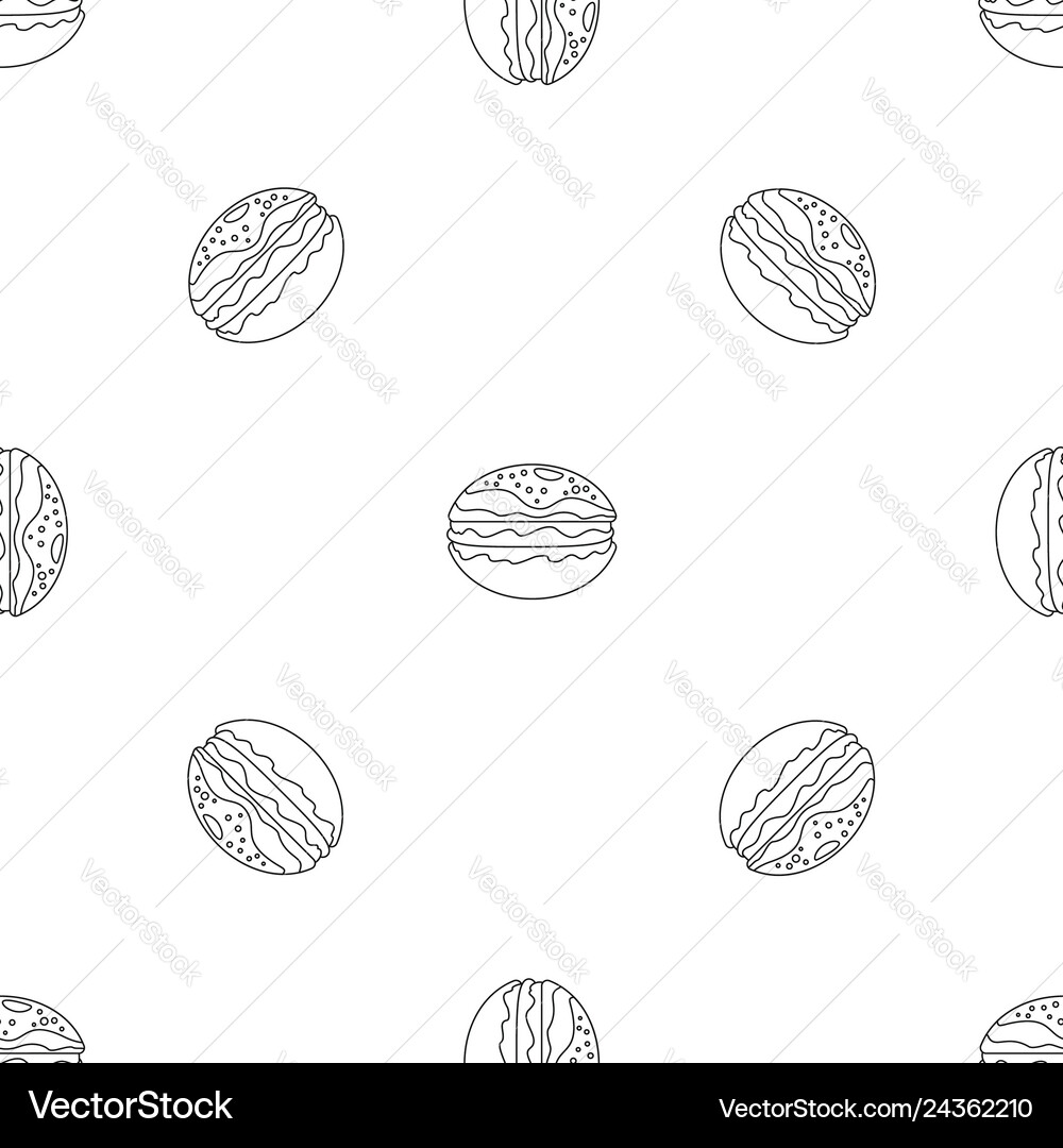 Hamburger pattern seamless Vector Image
