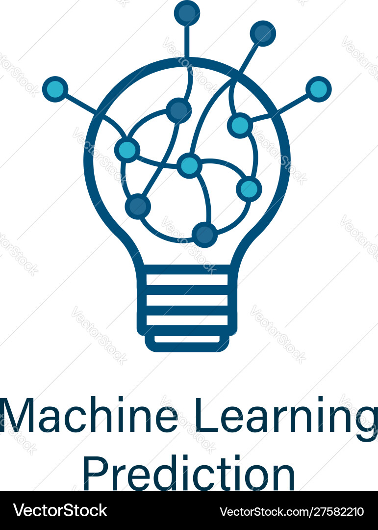 Lamp icon with neural network inside Lamp icon with neural network inside vector image