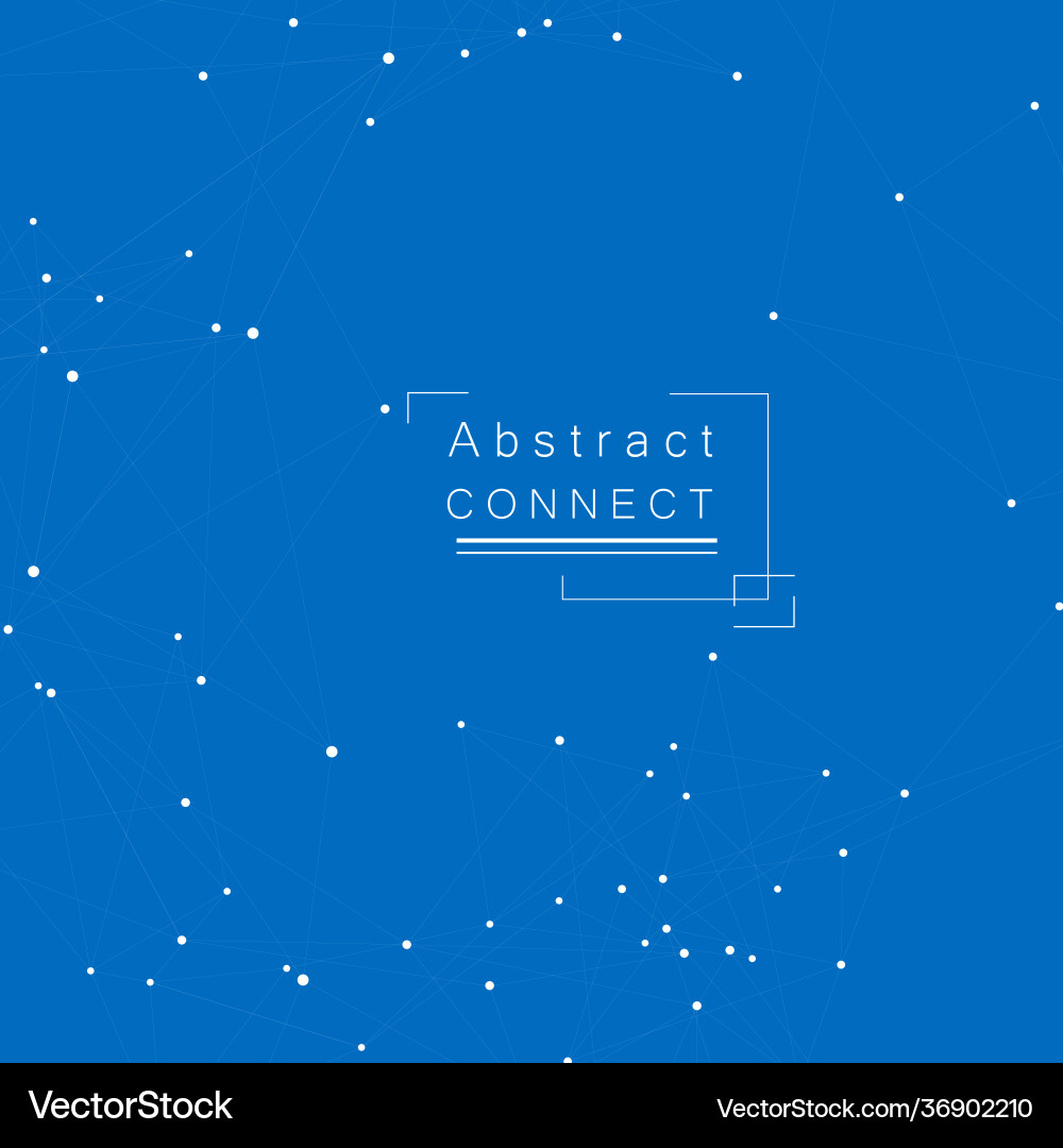 Network dots in line art style pattern Network dots in line art style pattern vector image