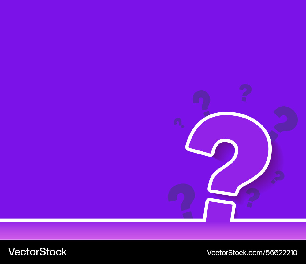 Question marks and the answers to them vector image