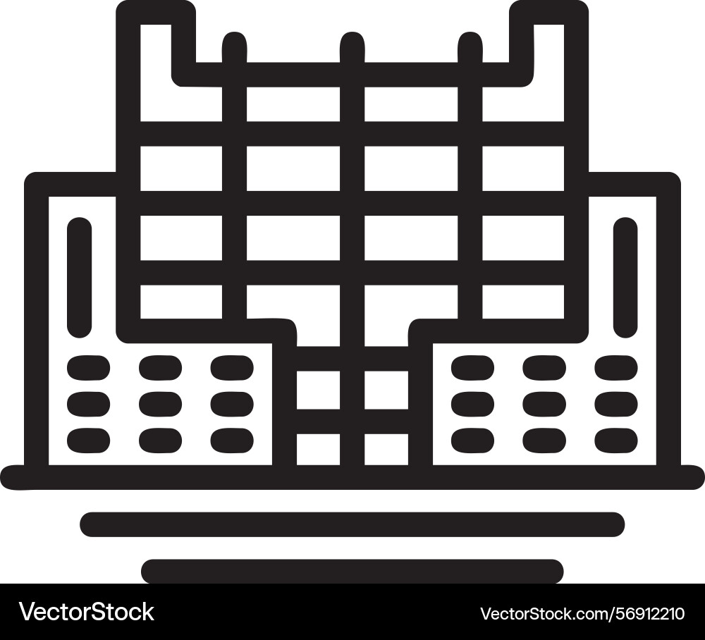 Reinforcement linear style icon design vector image