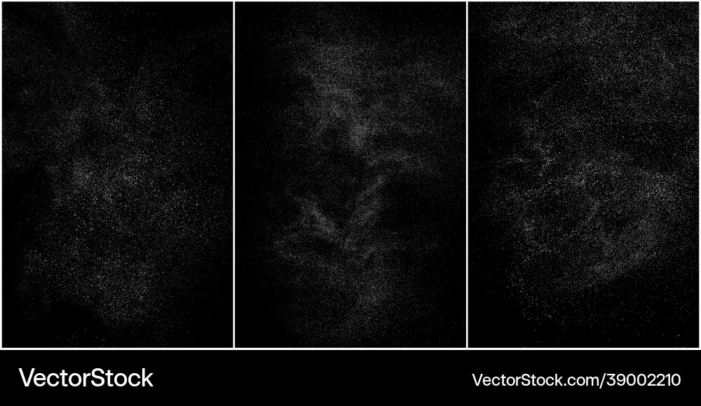 Set distressed weiße körnige Textur Set distressed weiße körnige Textur vektorbild