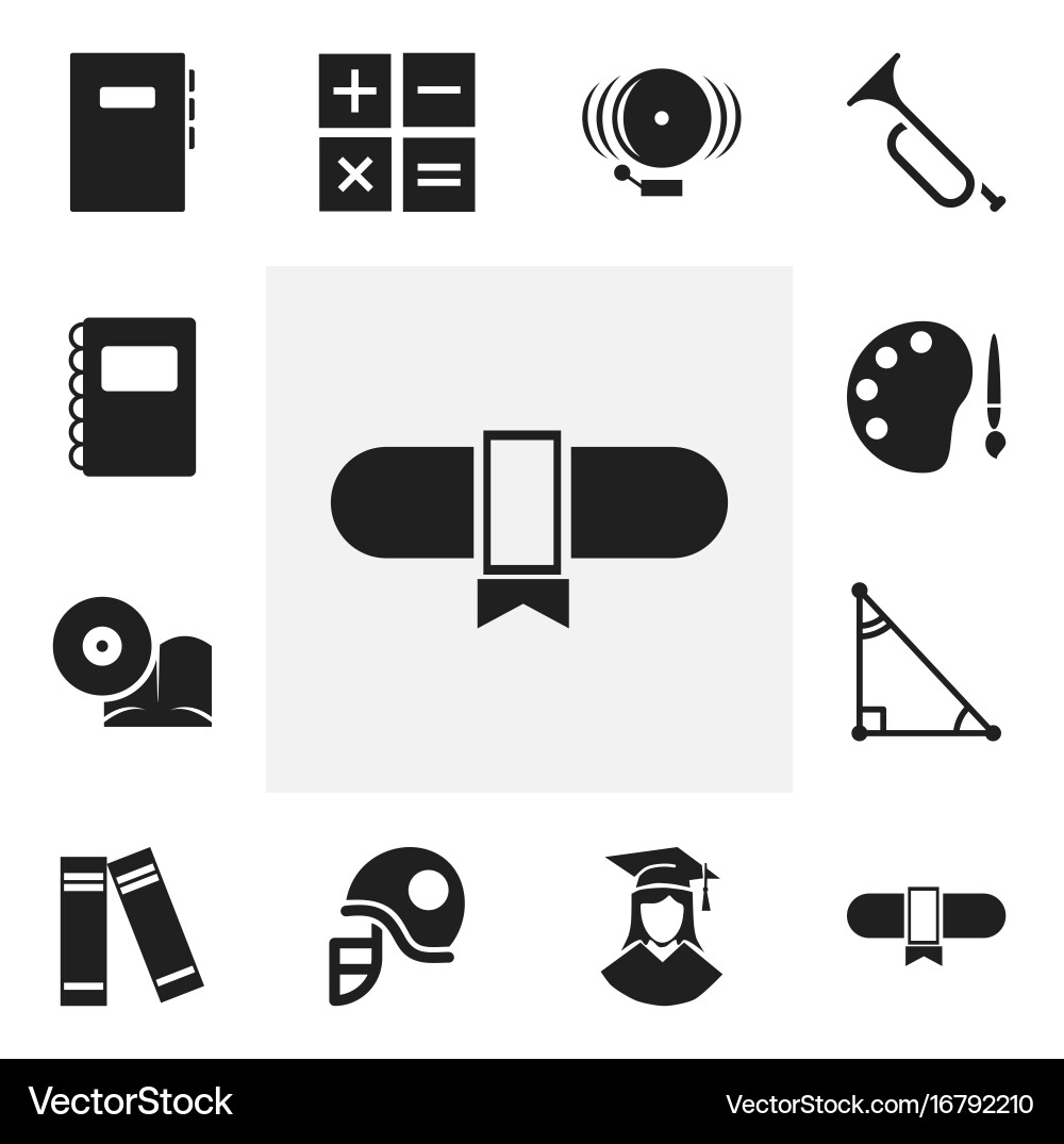 Set of 12 editable teach icons includes symbols Vector Image
