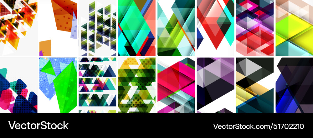Set of abstract minimal geometric backgrounds Set of abstract minimal geometric backgrounds vector image