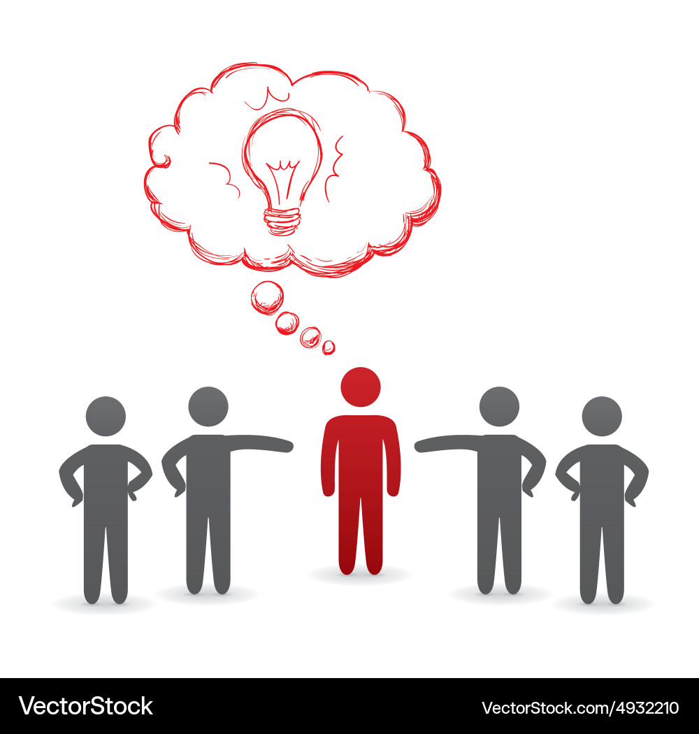 Think different design Vector Image