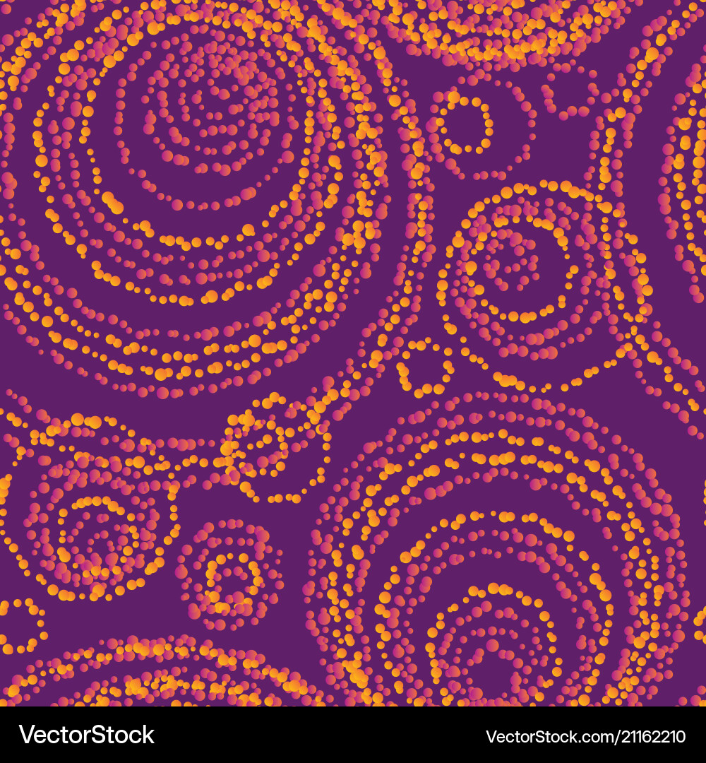 Vivid color dots seamless pattern vector image
