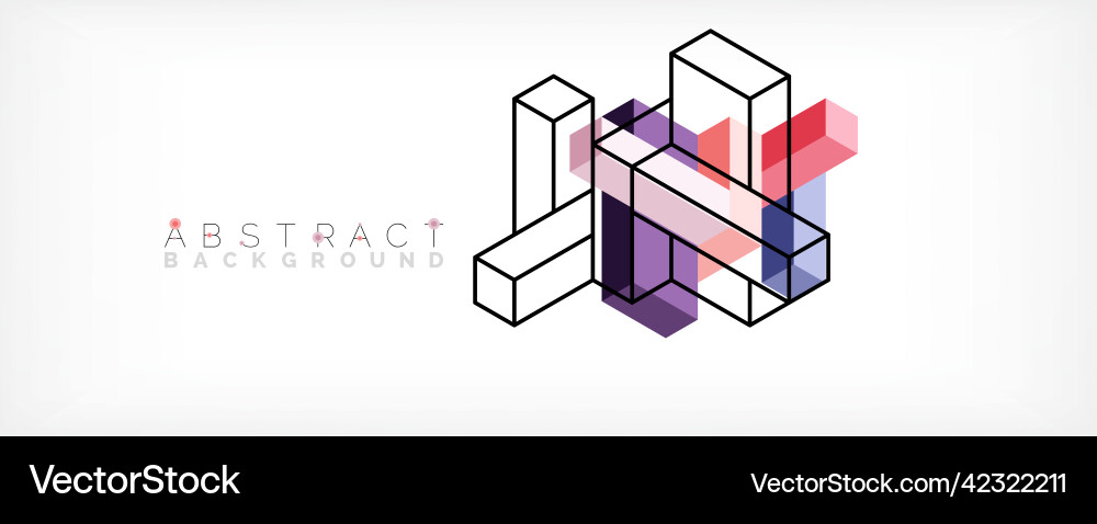 Abstract background 3d cubes cubic elements Abstract background 3d cubes cubic elements vector image