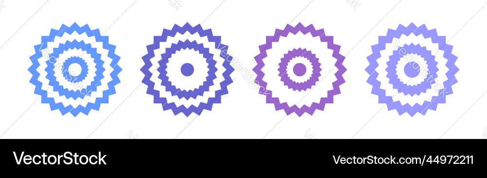 Abstract Circle Patterns vector image
