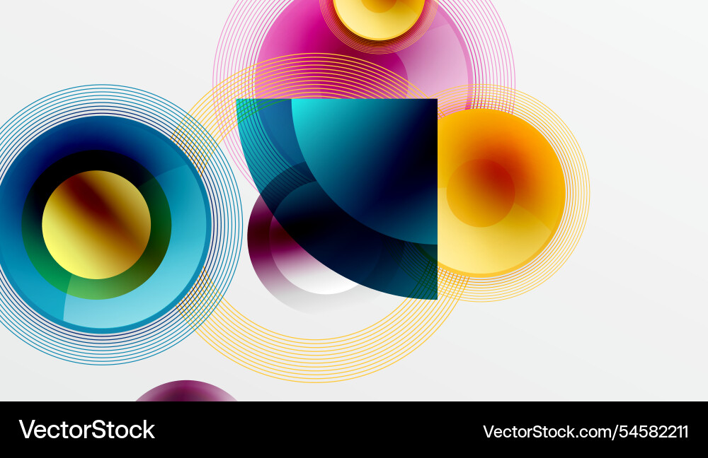 Abstract composition of overlapping circles Abstract composition of overlapping circles Vector Image