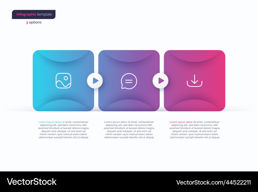 Abstract gradient minimalistic infographic Abstract gradient minimalistic infographic vector image