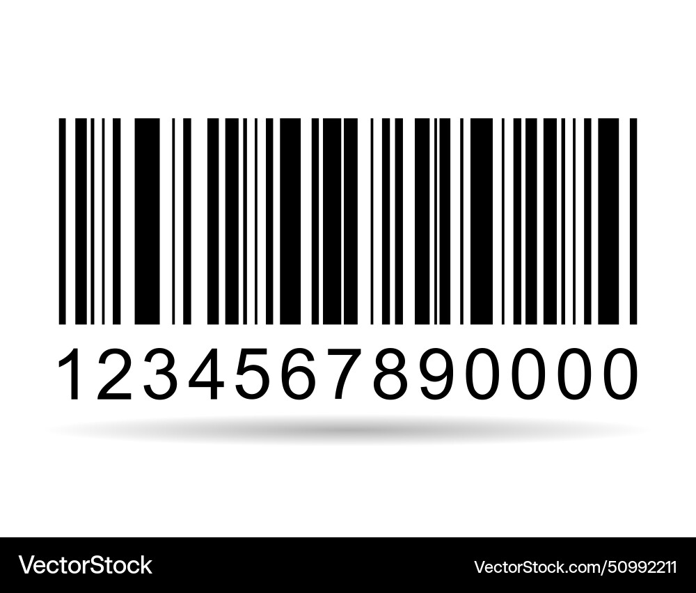 Barcode shadow icon bar code for web flat design Barcode shadow icon bar code for web flat design vector image