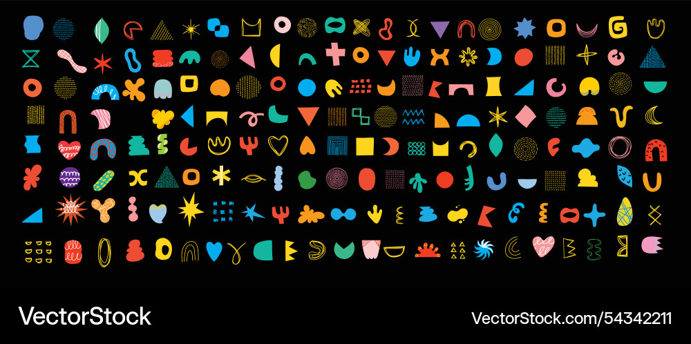 Brutalist shapes for minimal style design Brutalist shapes for minimal style design vector image