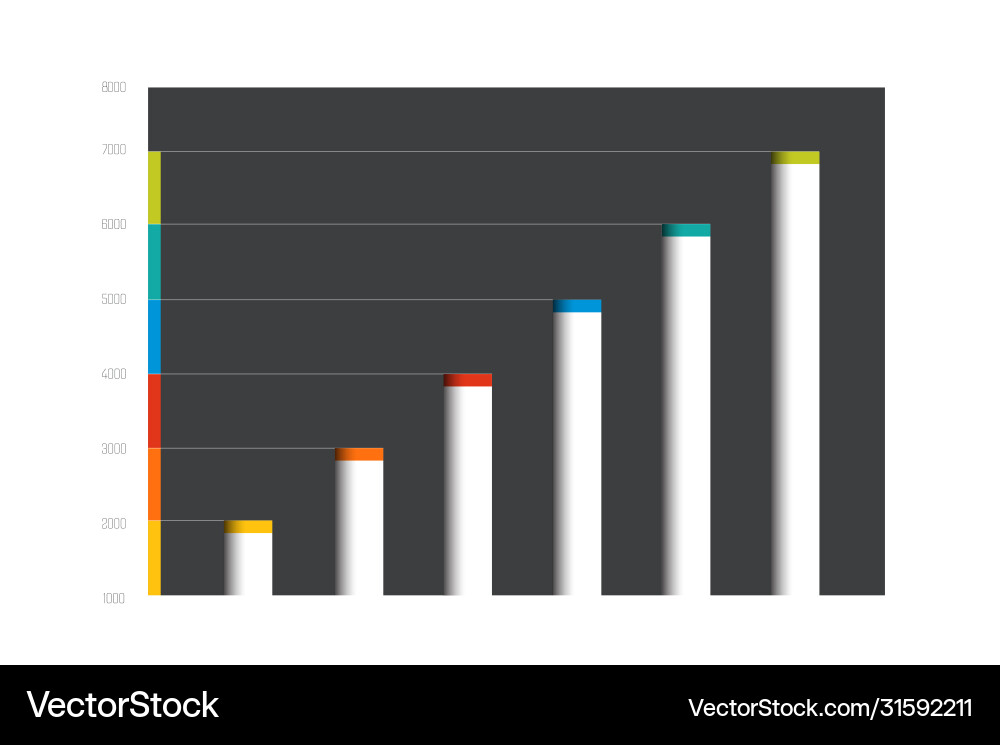 Data Chart Scheme - Editable Colors vector image