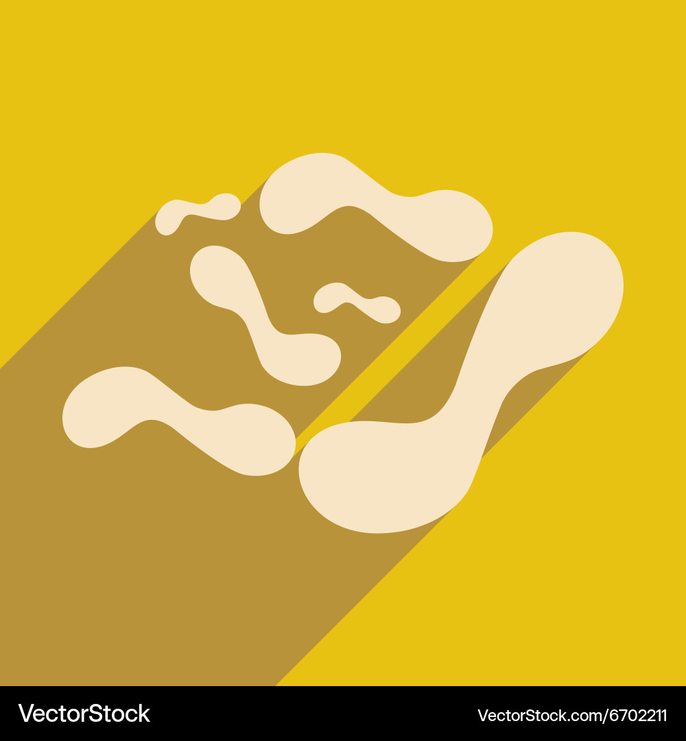 Flat with shadow concept and mobile application Vector Image