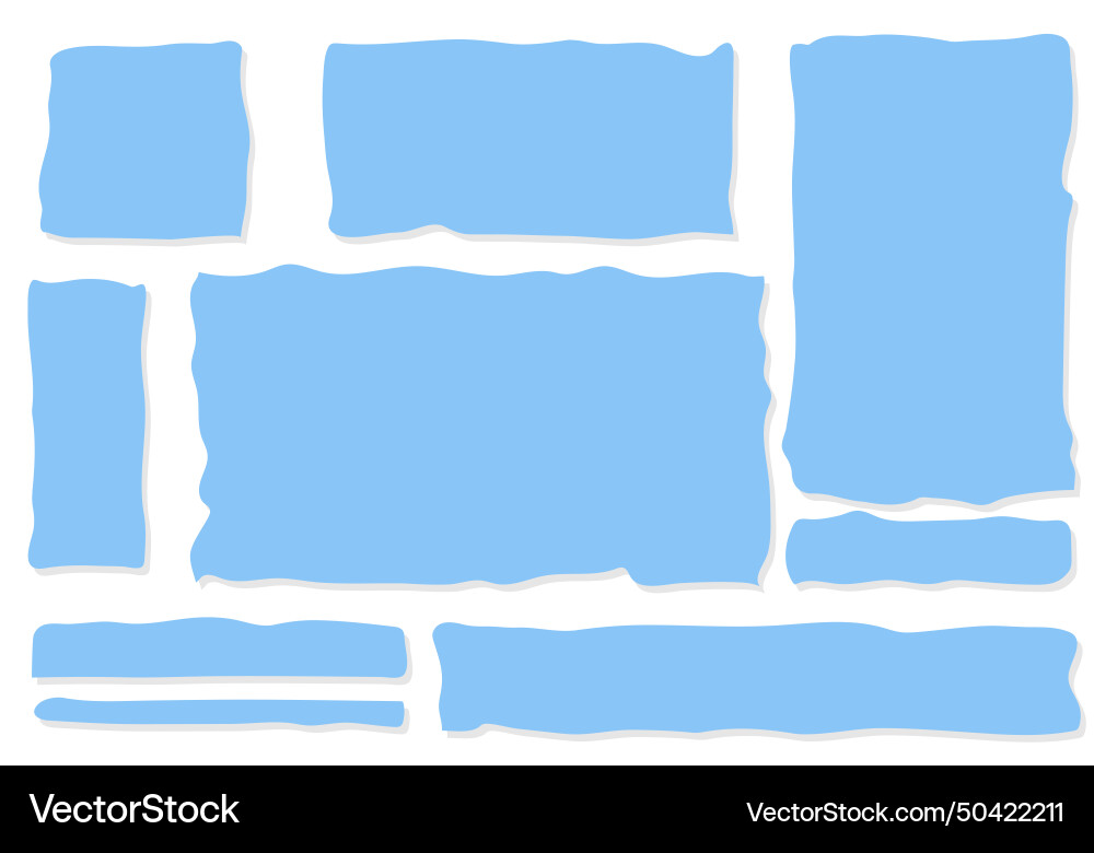 Frames for text in the style of hand drawn Vector Image