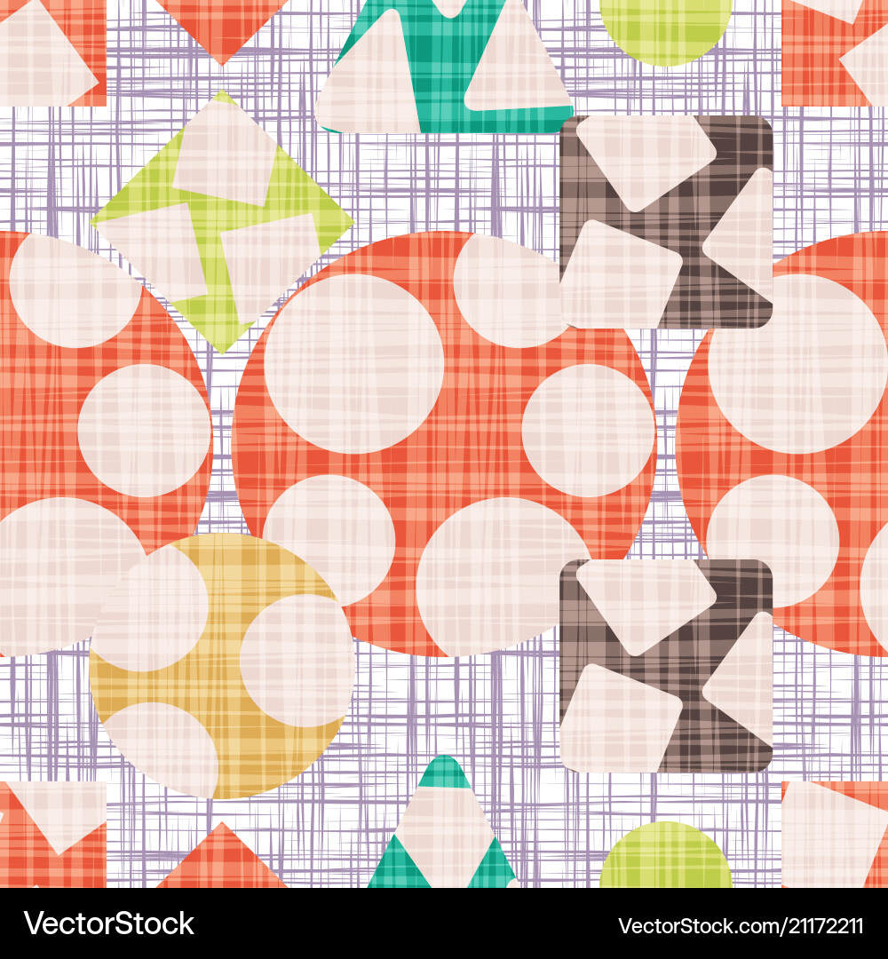 Tissue abstract print with geometric shapes Tissue abstract print with geometric shapes vector image