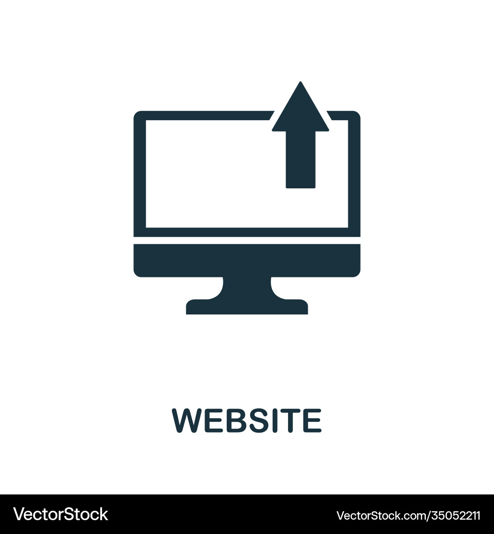 Website icon simple element from affiliate Vector Image