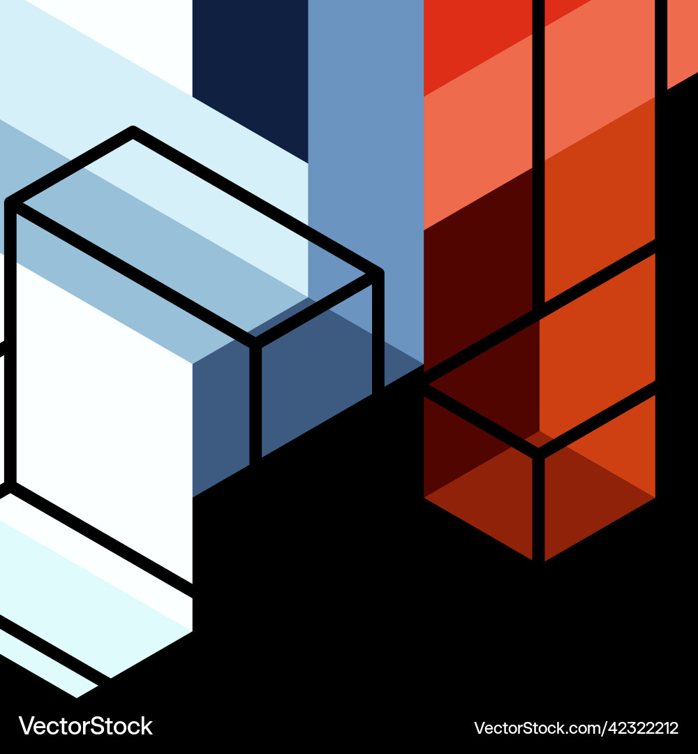 Abstract background 3d cubes cubic elements Abstract background 3d cubes cubic elements vector image