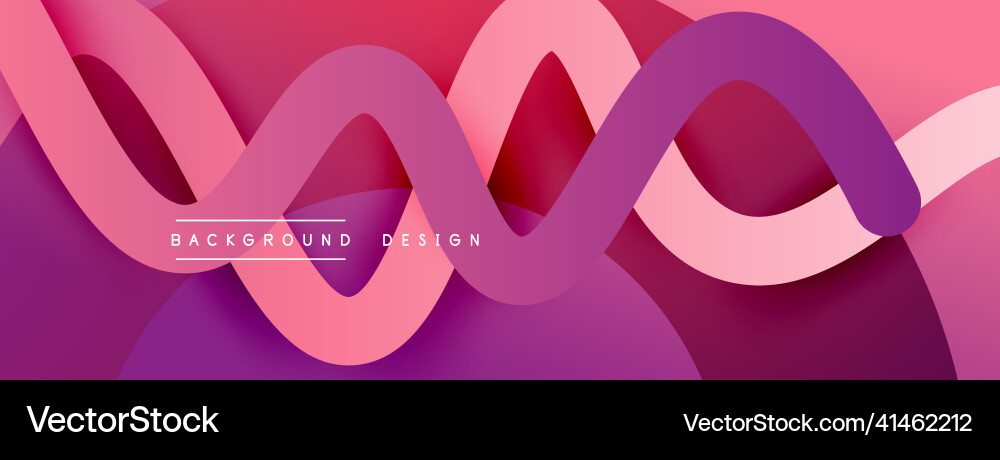 Abstract gradient background with wave line Vector Image