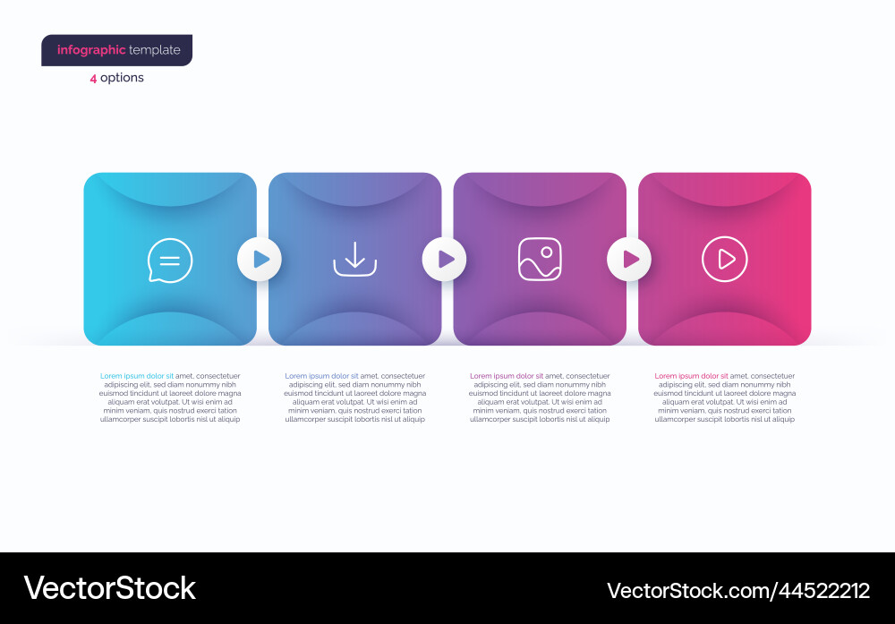 Abstract gradient minimalistic infographic Abstract gradient minimalistic infographic vector image