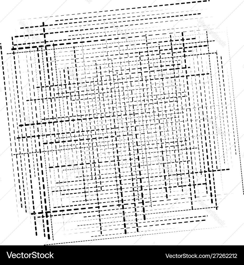 Abstract grid mesh random scatter chunks Vector Image