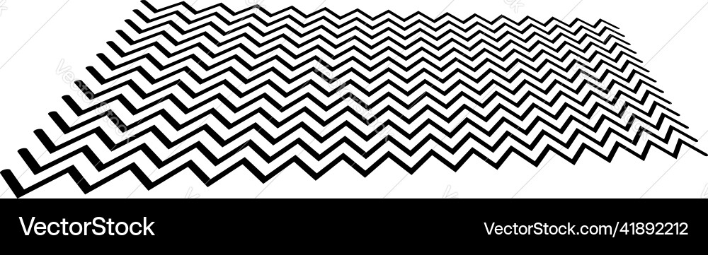 Edgy zig-zag criss-cross lines in 3d perspective Edgy zig-zag criss-cross lines in 3d perspective vector image