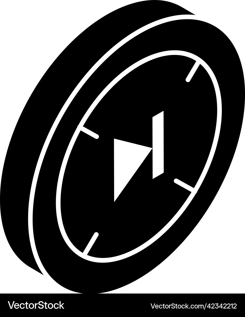 Forward button vector image