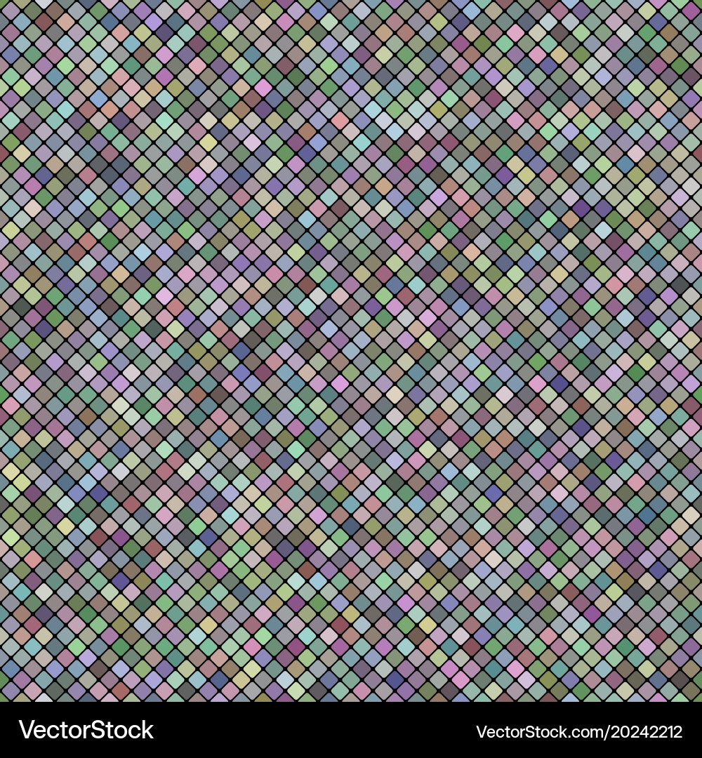 Geometrical diagonal rounded square pattern vector image