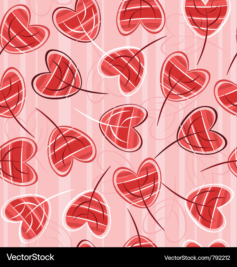 Heart Seamless Pattern vector image