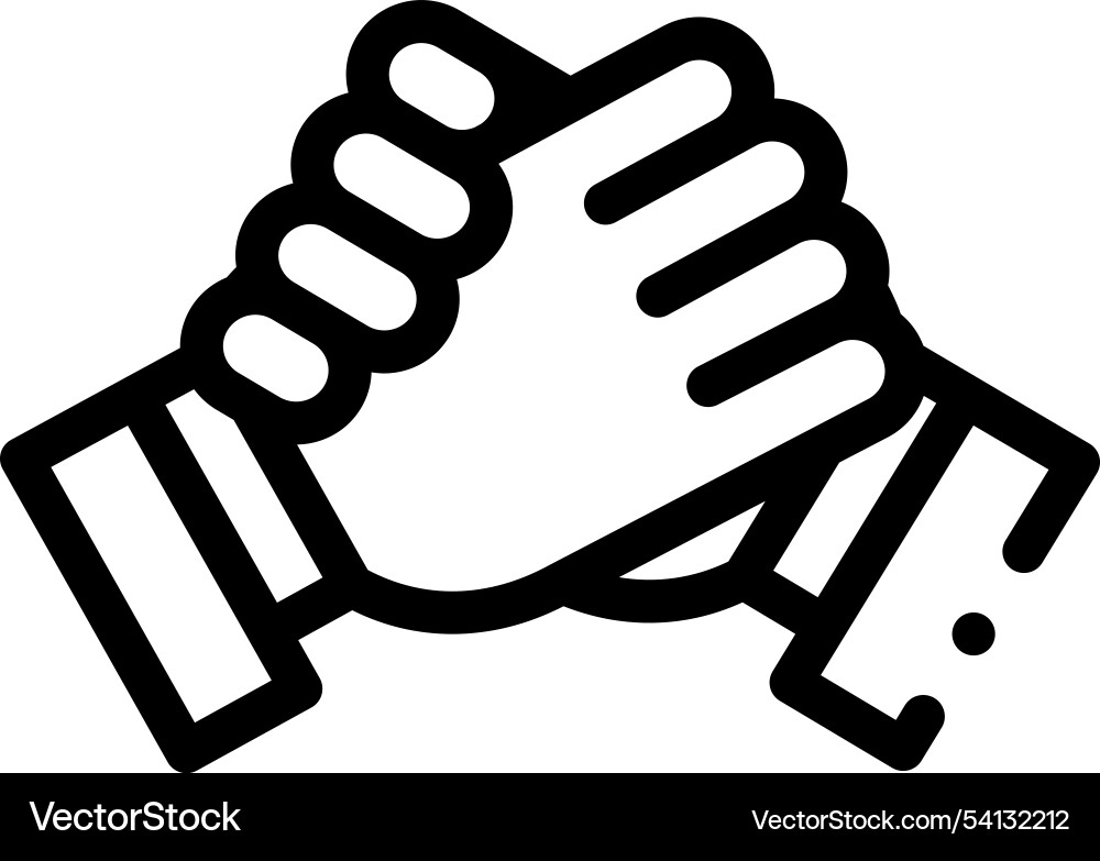 Helping icon thin linear style design isolated Helping icon thin linear style design isolated vector image