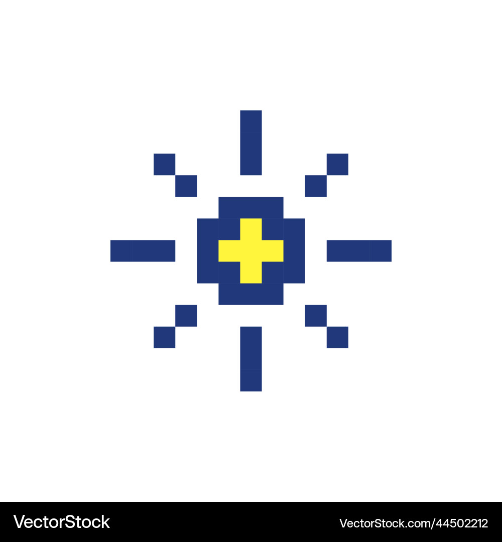 Light mode pixelated rgb color ui icon Light mode pixelated rgb color ui icon vector image