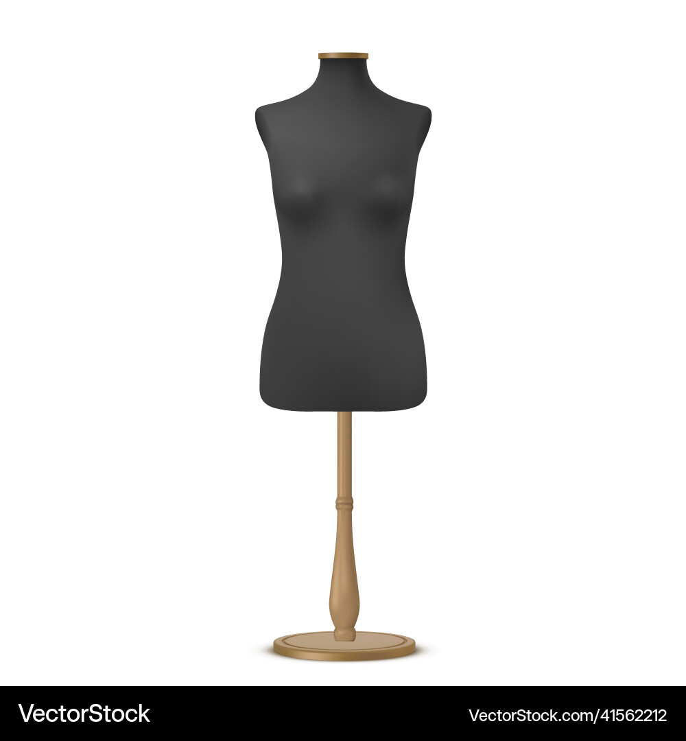 Mannequins realistic composition with isolated vector image