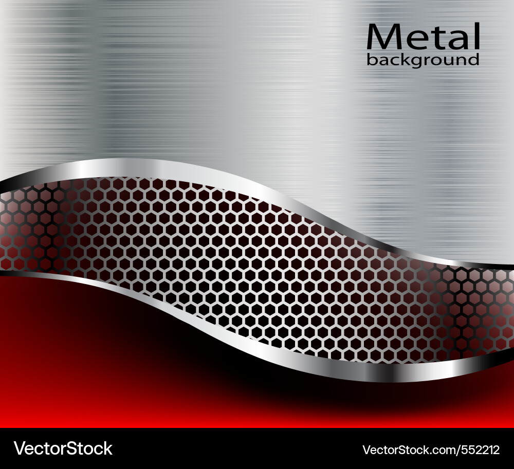 Metallic Silver Gradient Background Vector Image