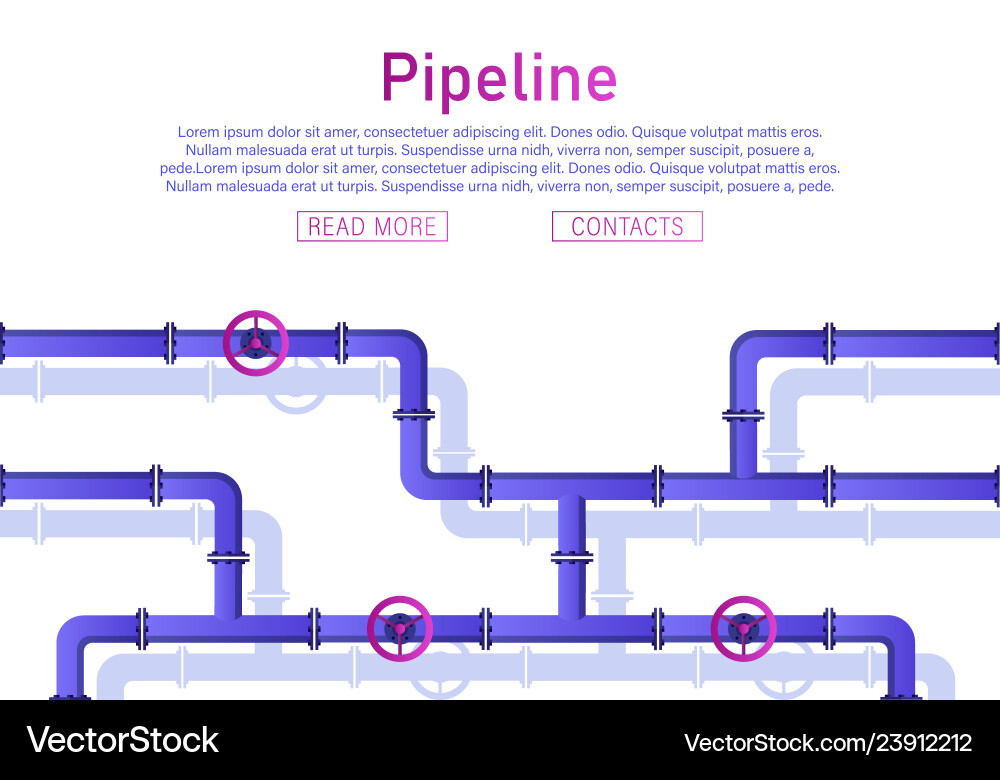Pipeline design background Pipeline design background vector image